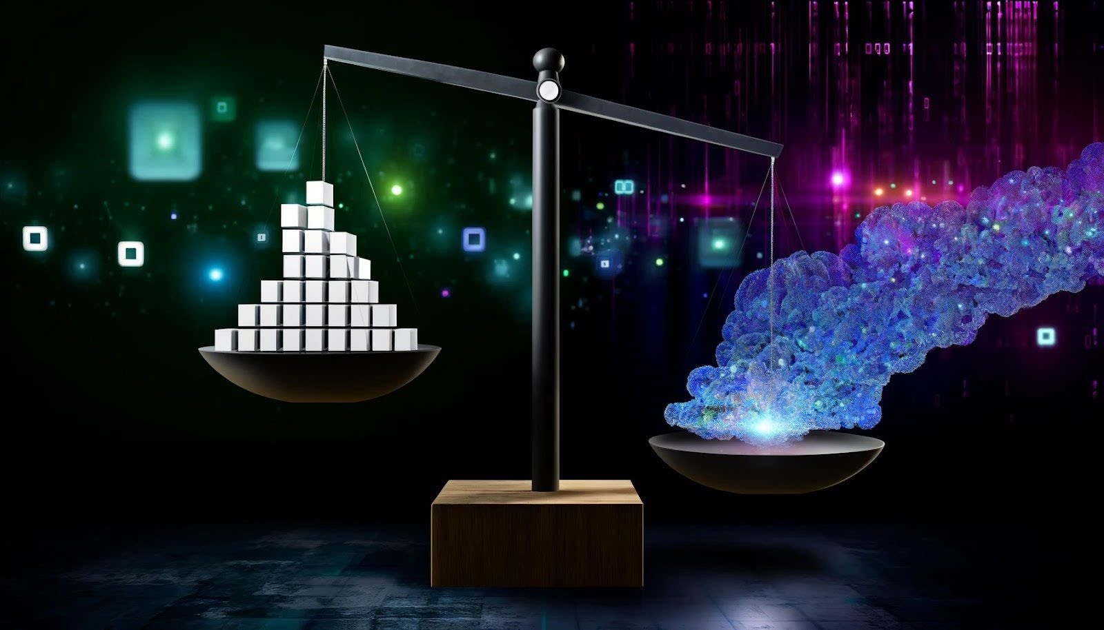 a representation of a tipped scale